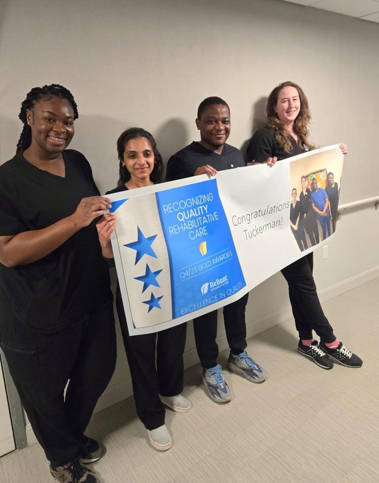 Reliant Rehab Therapy Team at Tuckerman Earns Gold Achievement